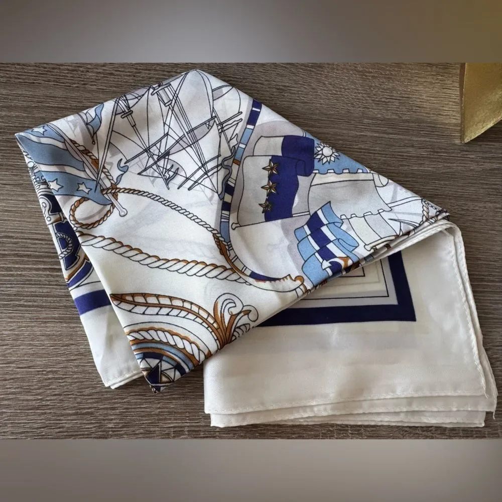 Nautical Print Scarf N872
